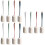 12Pièces Brosse Long Éponge Nettoyage Flacons 7