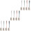 12Pièces Brosse Long Éponge Nettoyage Flacons 5