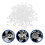 600Pièces Supports Boucles D'oreilles PVC Pour Usage 10
