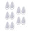 10Pièces Chiffons Entretien Saxophone Doux Absorbants Réutilisables 8