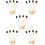 20Pièces Brosse Sourcils Brosses Petites Double Embout Multi 8
