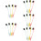 20Pièces Brosse Sourcils Brosses Petites Double Embout Multi 10