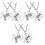3Ensembles Colliers Puzzle En Acier Argenté Confortables 3