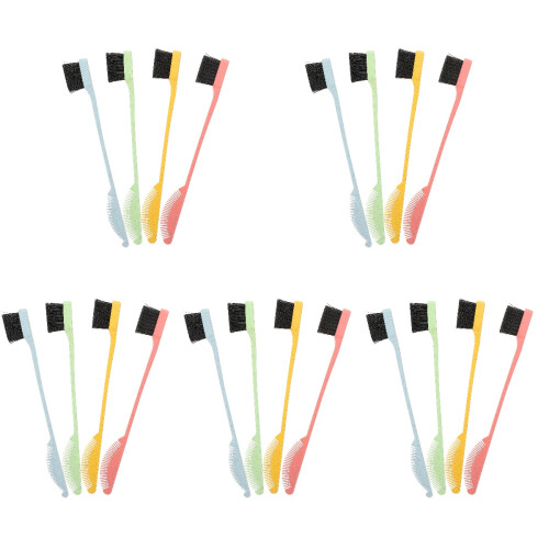 20Pièces Brosse Sourcils Brosses Petites Double Embout Multi 1