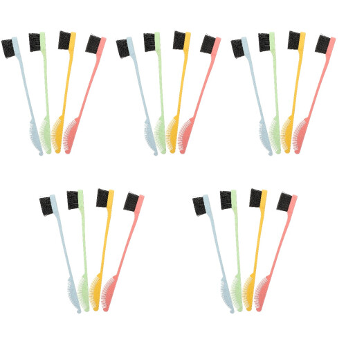 20Pièces Brosse Sourcils Brosses Petites Double Embout Multi 2