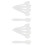 400Pièces Spatules Plastique Blanches Pour Crèmes Et Masques 5