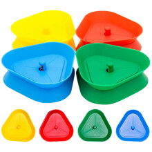 40Pièces Support Cartes Poker Triangle Durable ABS Couleurs Variées