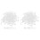 600Pièces Supports Boucles D'oreilles PVC Pour Usage 3
