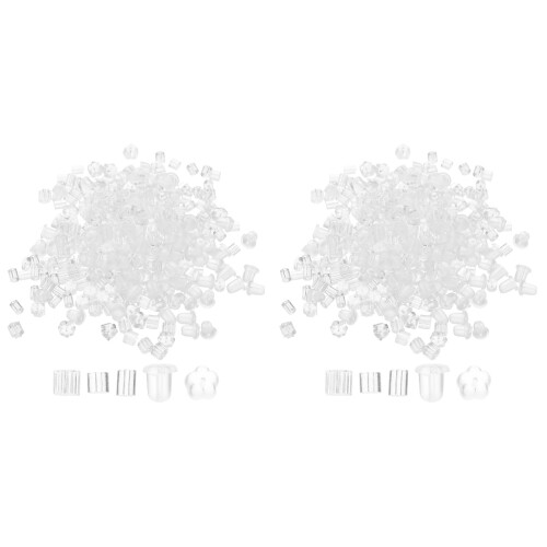 600Pièces Supports Boucles D'oreilles PVC Pour Usage 2