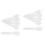 400Pièces Spatules Plastique Blanches Pour Crèmes Et Masques 4