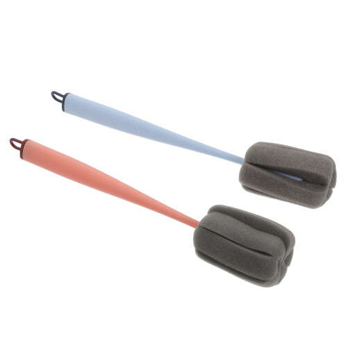6Pièces Brosse Long Éponge Pour