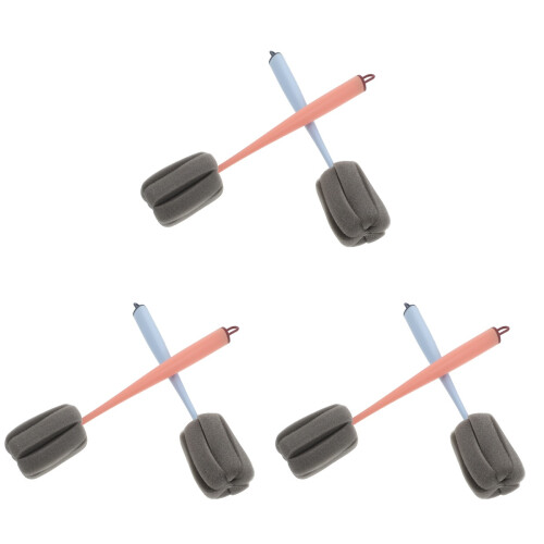 6Pièces Brosse Long Éponge Pour 2