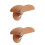 2Ensembles Support Casque Pratique Alliage Et Bois Khaki 5