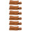 6Pièces Boîte Protection Harmonica Cuir Marron Portable 10