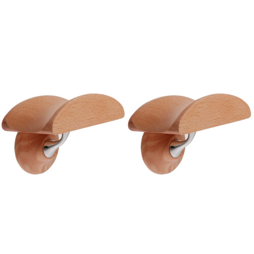 2Ensembles Support Casque Pratique Alliage Et Bois Khaki 1