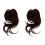 2Pièces Extensions Clip Synthétiques Marron Style Bun 4