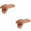 2Ensembles Support Casque Pratique Alliage Et Bois Khaki 6