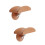 2Ensembles Support Casque Pratique Alliage Et Bois Khaki 7
