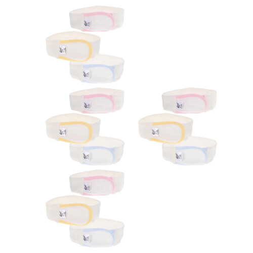12Pièces Ceintures Fixatrices Bébé Ajustables Assorties 2