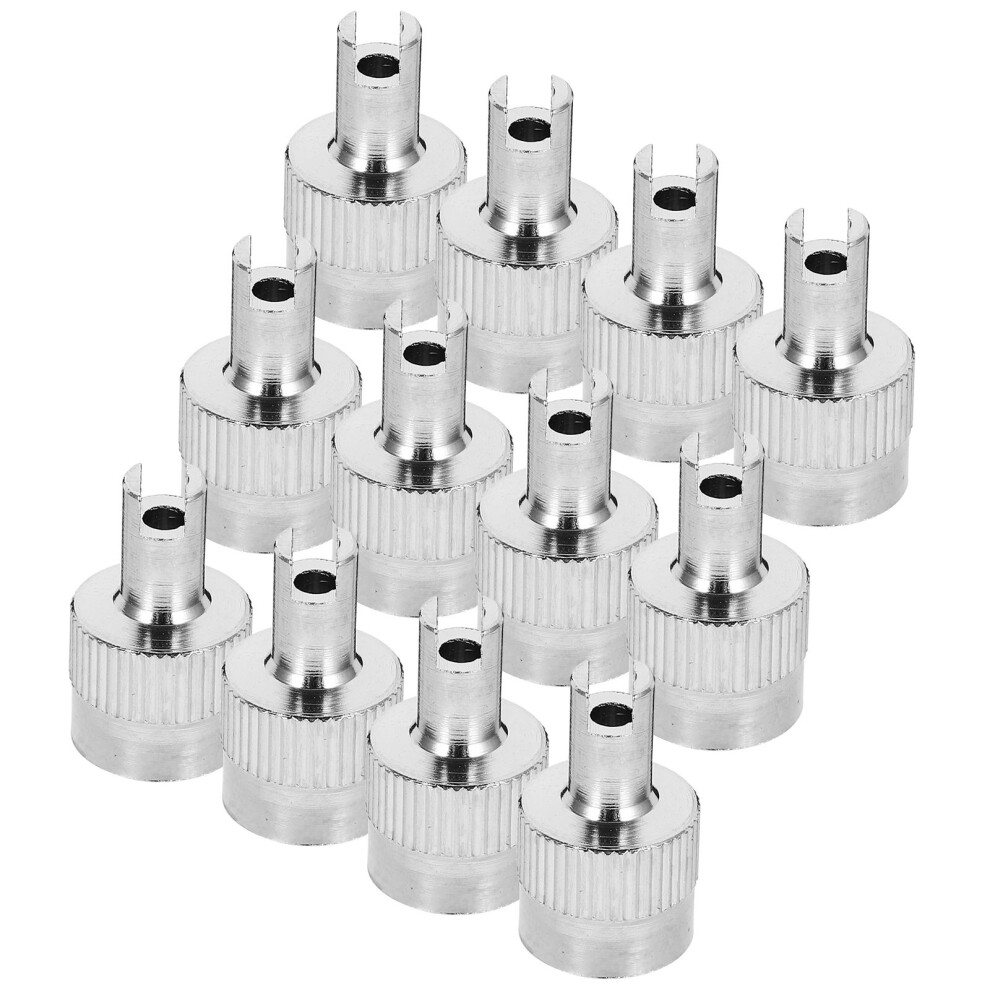 60Pcs Valve Caps Copper Car Tire Valve Stem Caps Anti-Corrosion Silver 3631237046508