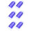 6 Pcs Plastic Cake Fondant Smoother Kitchen Tool 7