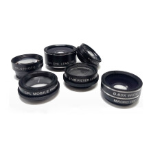 3Pièces Objectifs Smartphone 7- 1 Noir Polariseur Fish-Eye Macro