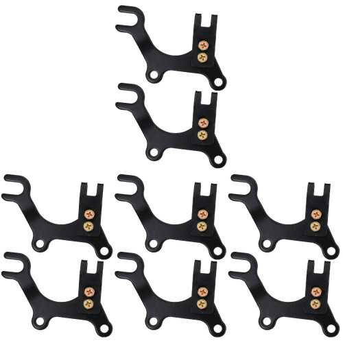8Pièces Support De Noir Ajustable Pour Installation 1