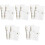 10Pièces Couverture Transparent En PVC Résistant 4