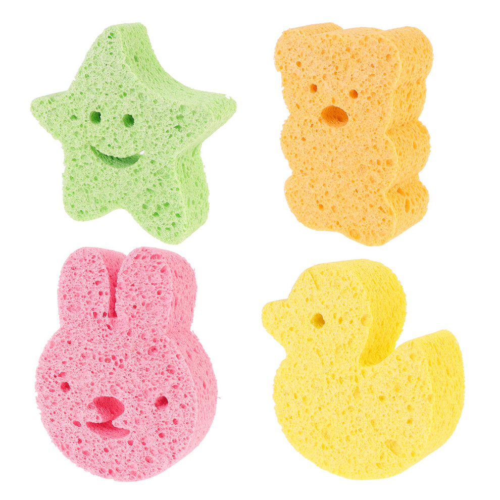 12Pcs Soft Baby Bath Sponge Assorted Colors Shower Sponges For Kids Solustre
