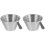 2 Count Coffee Dosing Cup Small Espresso Cups Multi-Function Milk 3