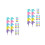 20Pcs Multi ABS Building Block Stackable Pencils Cute Kids Stationery 5