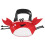 3Pcs Crab Shape Mesh Beach Bag For Kids Shell Collecting Pouch 1