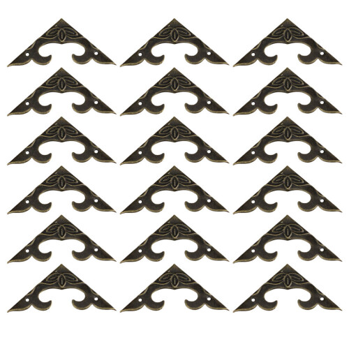 60Pièces Protège-Angles Bronze Vintage Pour Bois