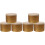 6 Pcs Iron Candle Cans Multi Purpose Jars For Home Storage 3