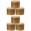6 Pcs Iron Candle Cans Multi Purpose Jars For Home Storage 6
