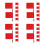 28Pcs Official Red Referee Flags Durable for Sports 9