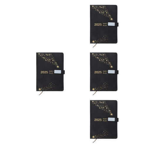 4Pcs Black Daily Task Planner Notepad for Teachers and Professionals 2
