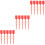 300Pcs Red Plastic Tamper Seal Fire Extinguisher Safety Lock Tags 5