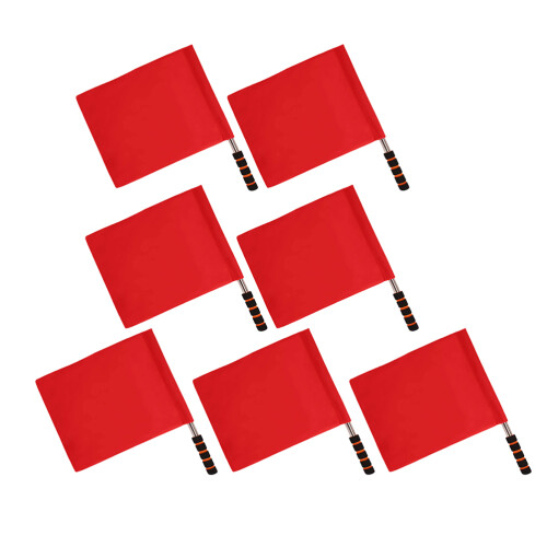 28Pcs Official Red Referee Flags Durable for Sports 2