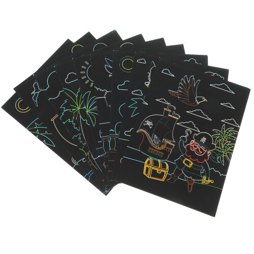 4 Sets Of Scratch Paper For Kids Scratching Sheets