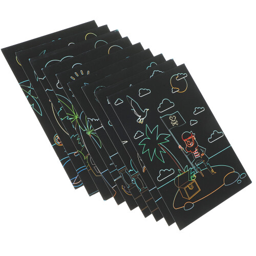 4 Sets Of Scratch Paper For Kids Scratching Sheets 2