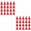 100 Pcs Traffic Roadblocks Simulation Sand Table Diy Road Cone Signs 9