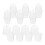 40Sets Clear Nursery Plastic Pots with Drainage for Indoor Plants 2