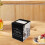 Black Acrylic Tip Storage Box Secure Suggestion and Donation Jar 4