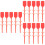 300Pcs Red Plastic Tamper Seal Fire Extinguisher Safety Lock Tags 6