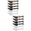 Shoe Stretcher Plastic Adjustable Shape 6pairs 9.4x3.5x0.8in 6