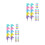 20Pcs Multi ABS Building Block Stackable Pencils Cute Kids Stationery 4