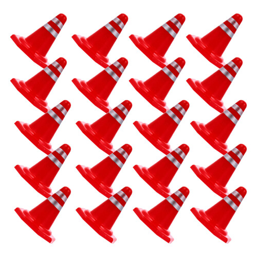 100 Pcs Traffic Roadblocks Simulation Sand Table Diy Road Cone Signs 2