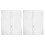 6Pcs White Garment Rack Covers Peva Hanging Clothes Protector Bags 1