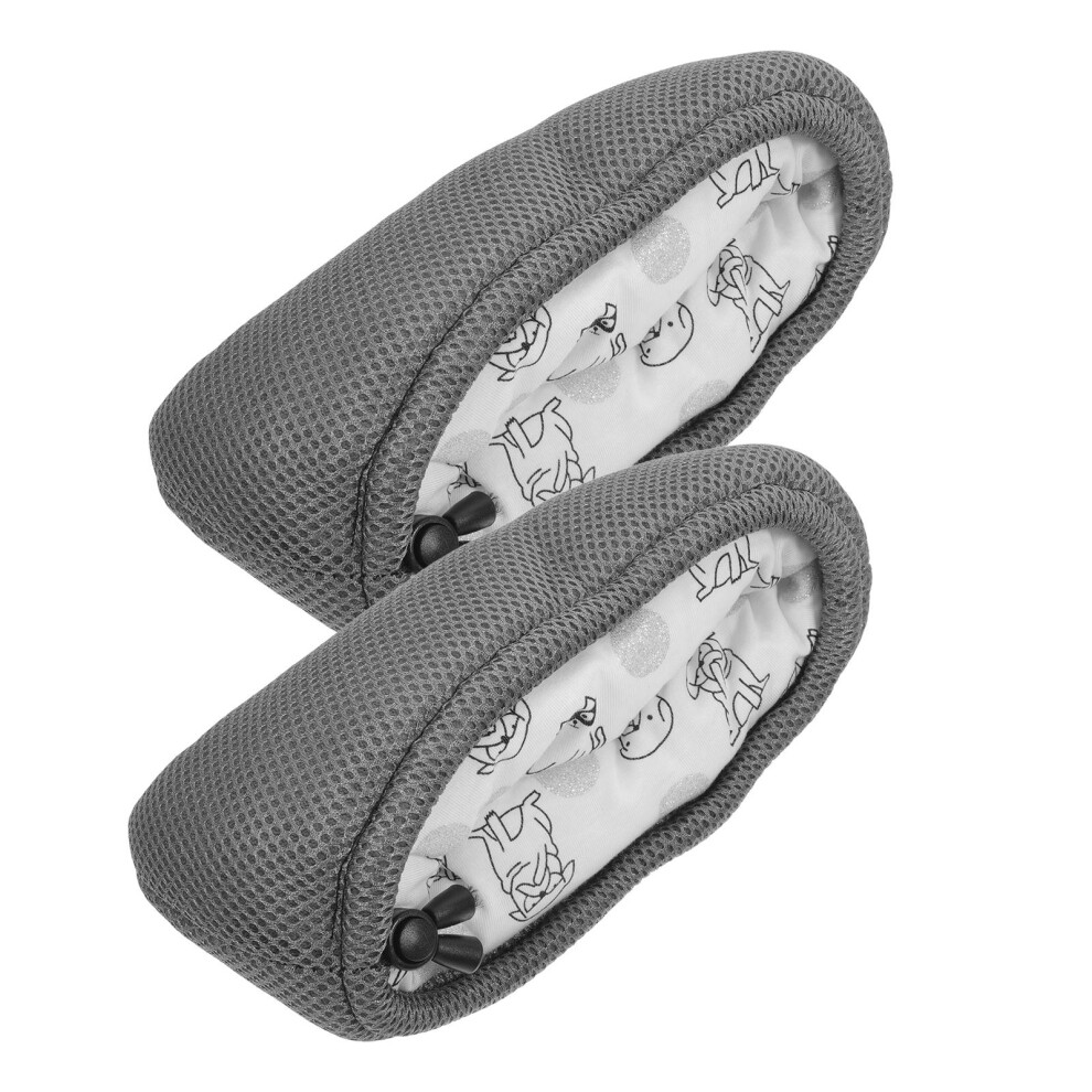 Iplusmile Grey 2Pairs Thickened Breathable Underarm Pads Reusable Crutch Covers